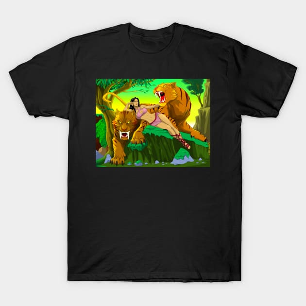 Tiger Queen T-Shirt by CoolDojoBro